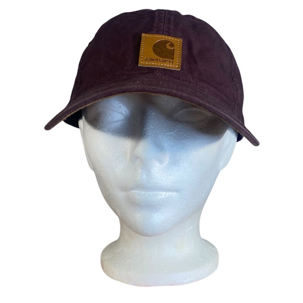 Carhartt Odessa Deep Wine Strapback Hat 100% Cotton One Size Fits Most
